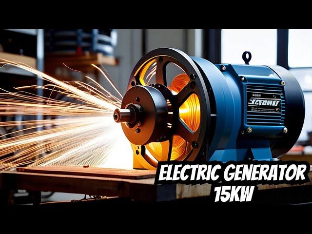 How To Make Free Electricity Generator With Motor 15 KW Real Electric Generator