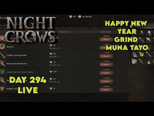 NIGHT CROWS DAY 294  Happy New Year! Live Muna