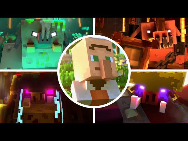 Minecraft Legends - All Bosses & Ending