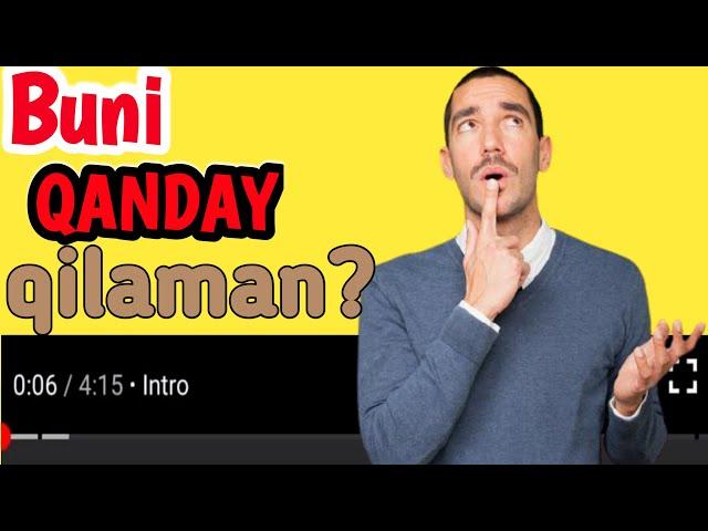 Qanday qilib YouTubeda video qismlarini belgilayman? #videoqismlar #youtuber #blogger #videomontaj