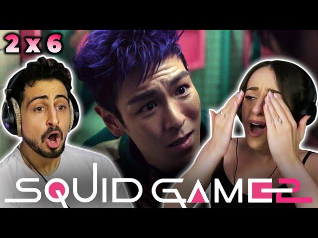 ABSOLUTE CHAOS!! *SQUID GAME* 2x6 REACTION! | O X