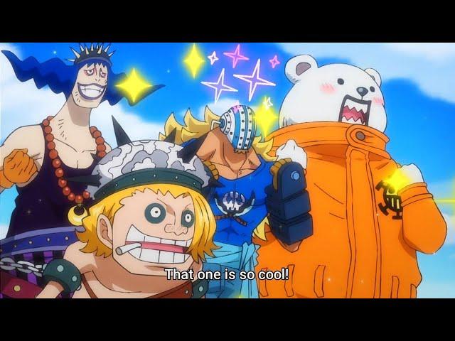 Bepo and Killer Fanboying General Franky (English Sub)