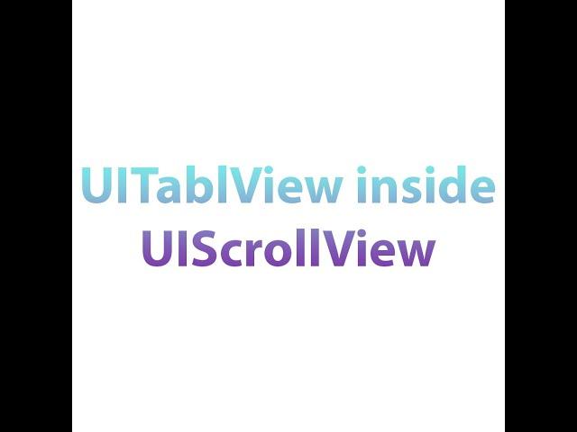 UITableView with self sizing cell inside ScrollView