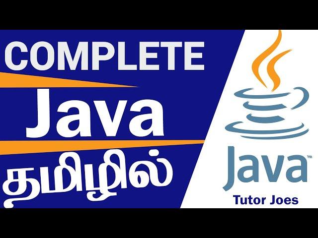 Java In Tamil | Zero to Hero | Java Full Course for Beginners in Tamil | Complete Core Java