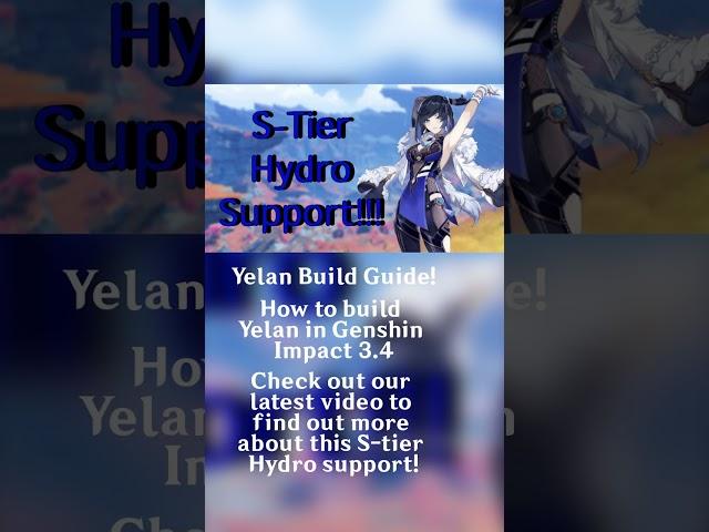 Yelan Build Guide!