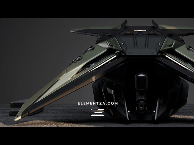 Hard Surface 3D Modeling In Maya / Drone Concept Design Timelapse