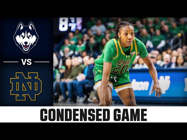 UConn vs. Notre Dame Condensed Game | 2024-25 ACC Women's Basketball