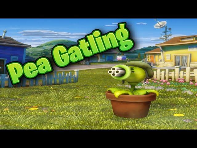 Gameplay with Pea Gatling | Plants vs Zombies Garden Warfare 1