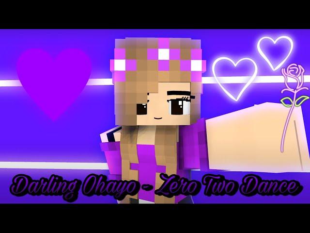 Darling Ohayo - Zero Two Dance - Minecraft Animation ︎ఌ #shorts