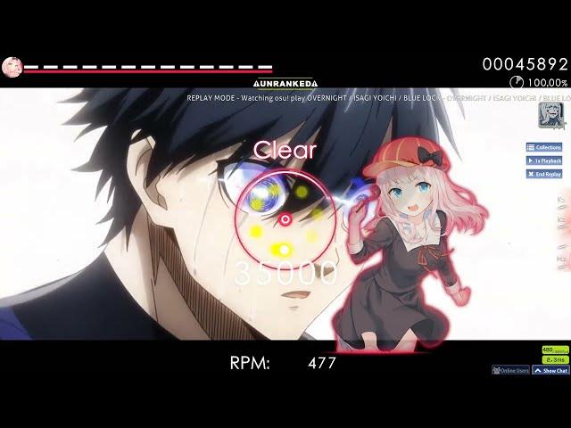 Osu! OVERNIGHT / ISAGI YOICHI / BLUE LOCK #osu