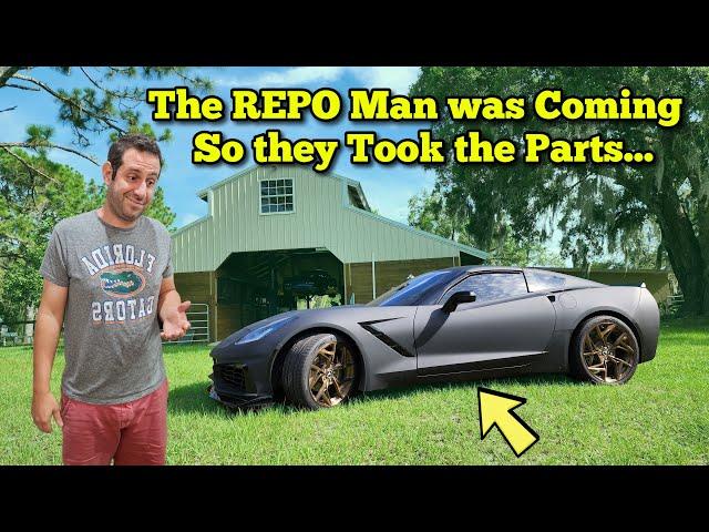 I Bought a Cheap Repo Corvette at Auction and it Arrived Missing Expensive Parts...