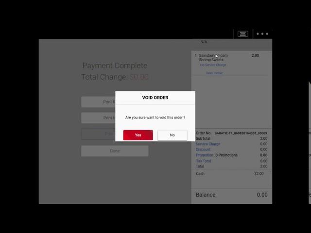 EPOS POS System - How To Void Payment And Issue Refund After Sales