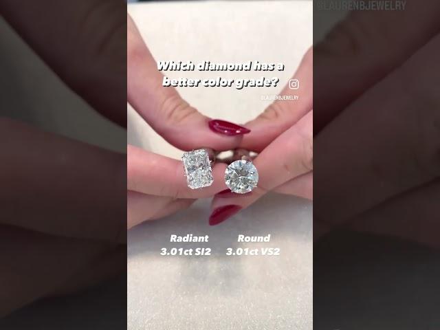 Which Diamond has a Better Color Grade?