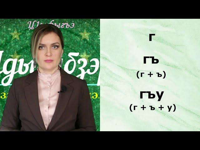 Адыгэ 1елфыбэ. Circassian Alphabet. Черкесский алфавит.