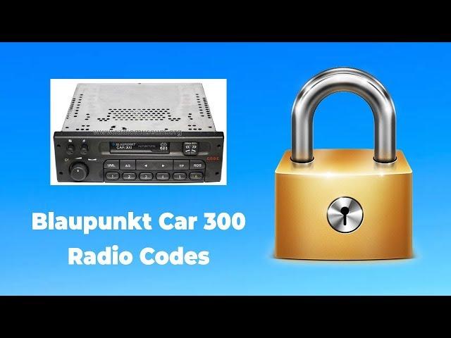 blaupunkt car 300 radio code