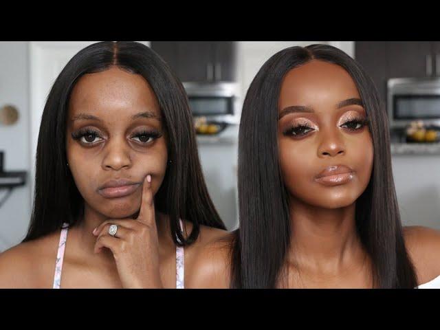 Drugstore / Affordable Bridal Makeup Tutorial | Makeup For Black Women