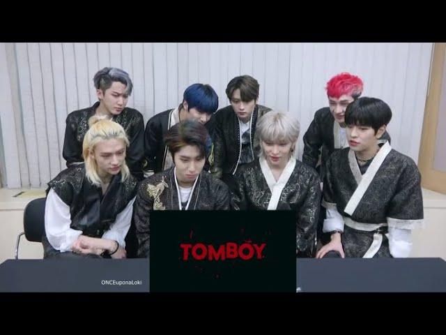 Stray Kids reaction to Tomboy by (G)I-DLE [fanmade]