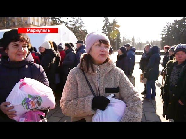 В МАРИУПОЛЬ ИЗ КРЫМА ВОЛОНТЕРЫ ПРИВЕЗЛИ ГУМАНИТАРНУЮ ПОМОЩЬ