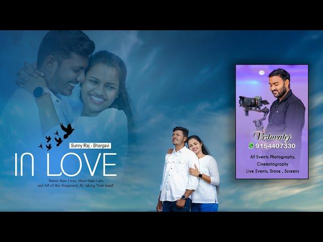 Pre Wedding Song || Sunny  Raj & Bhargavi || Love Story #best pre wedding song #Animal #Ammayi song