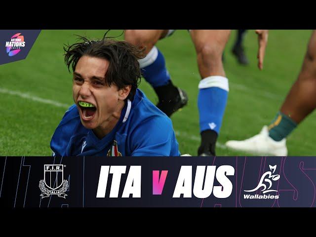 EXTENDED HIGHLIGHTS | Italy v Australia | Autumn Nations Series