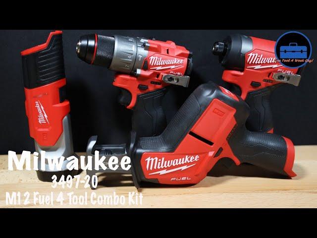 Milwaukee M12 Fuel 4 Tool Combo Kit 3497-24