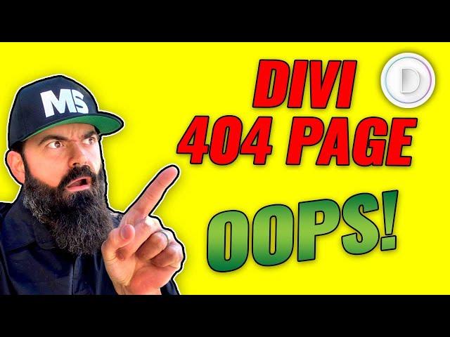 How to Make a Custom 404 Page with Divi Theme Tutorial
