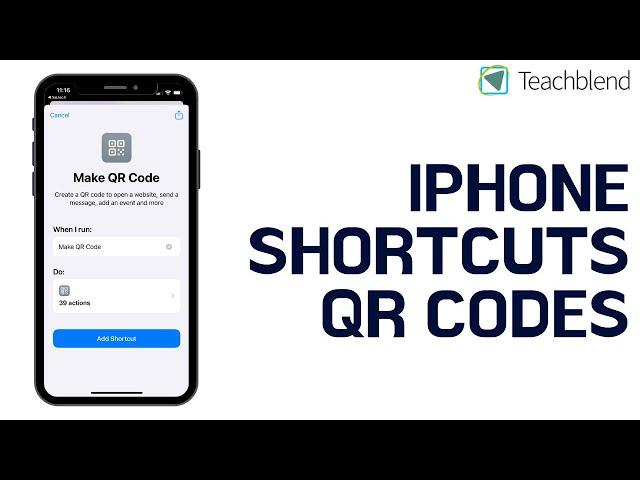 Using Shortcuts to make QR Codes on iPhone (Free)