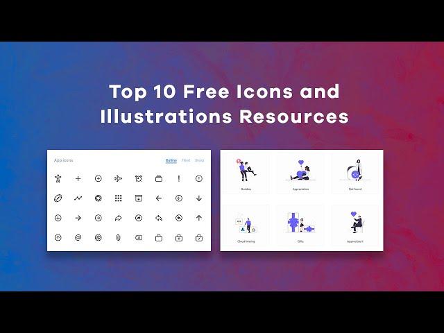 Top 10 Free and Premium Icons and Illustrations Resources | Rezourze