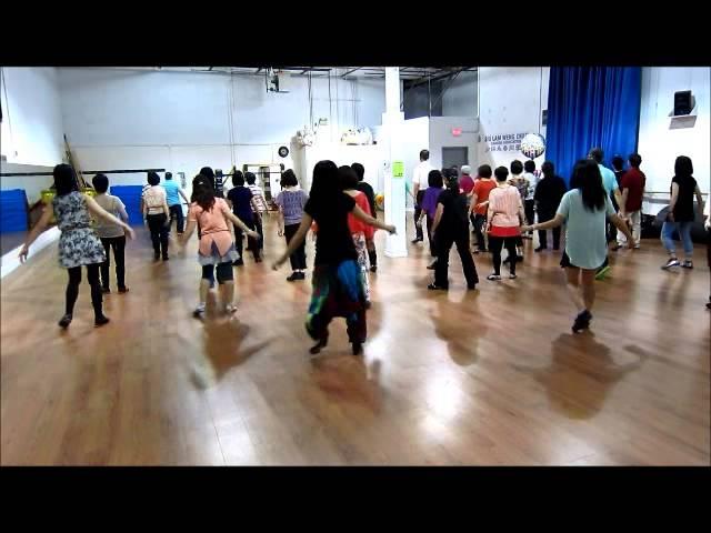 A Tiny Waltz ~ Winnie Yu - Charity Line Dance (Danced @ Winnie Ho's BD Party - June 28, 2014)