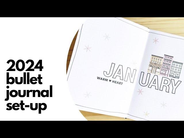 let's set up my bullet journal as a daily journal // easy layouts & my plans for journalling in 2024