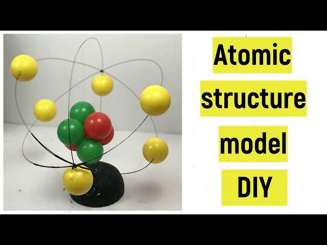 Atomic structure model project | Atomic structure model 3d | Atomic structure model making | DIY