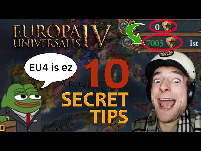 10 INSANE Tips for EU4 Paradox DOESN'T want YOU to know about...