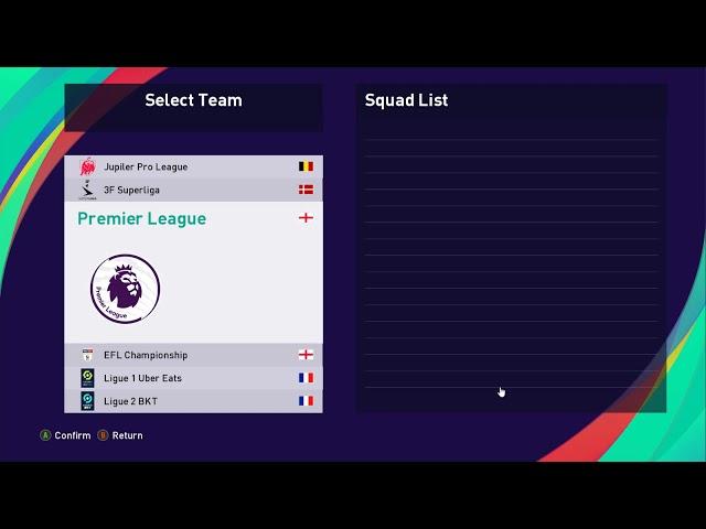 PES 2021 All Team and Competition names and Kits Option File PC