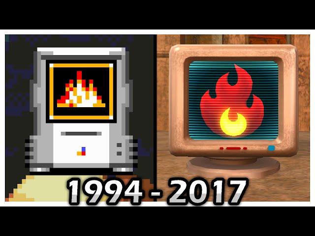 Evolution of Flame Shield (1994 - 2017)