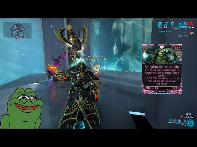 WARFRAME VERGLAS RIVEN MOD 400% CRITICAL CHANCE ! BEST BUILD VERGLAS PRIME