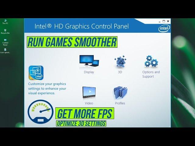 Intel HD Graphics Control Panel Best Settings Optimization