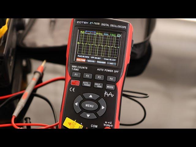 ZOTEK ZT-702S 2-in-1 Handheld Digital Automotive Oscilloscope Multimeter