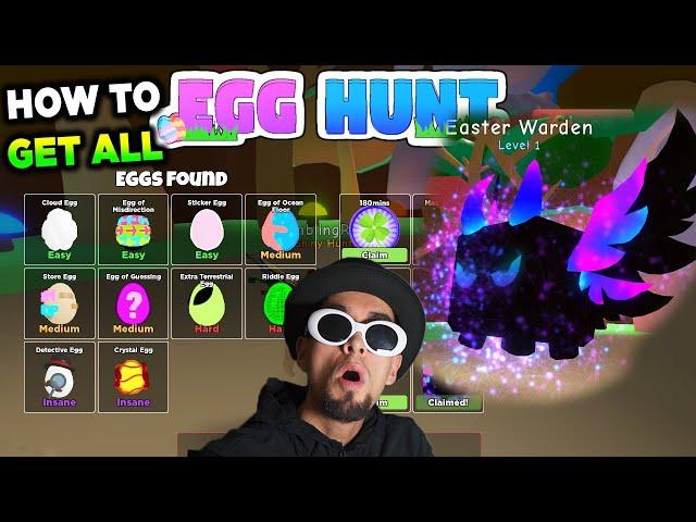 How To Find All Eggs in Egg Hunt Roblox Bubble Gum Simulator