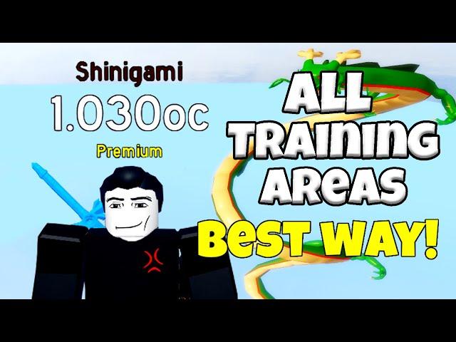 ALL TRAINING AREAS DIMENSION 4 IN ANIME FIGHTING SIMULATOR (BEST WAY)