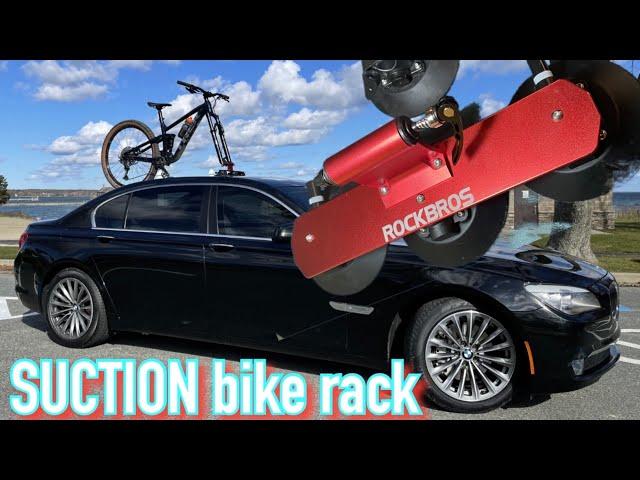 RockBros suction bike rack review | IS MY BIKE GOING TO FLY OFF THE ROOF | Cheap A** bike rack