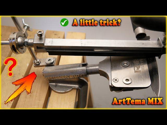 Upgraded Knife sharpener Ruixin Pro RX008 | We use the entire whetstone in sharpening the knife