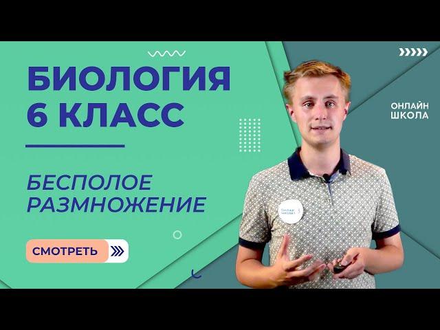 Бесполое размножение. Видеоурок 21. Биология 6 класс