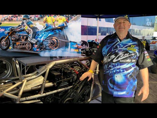 SECRET TRICKS ON TOP BIKE - TOP FUEL NITRO MOTORCYCLE OF RECORD HOLDER CHRIS MATHESON - 6.03 in IHRA