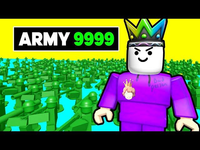 I BUILT The STRONGEST TOY ARMY on Roblox Toy SoldierZ