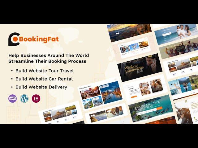 Build website travel by Booking Fat WooCommerce Plugin