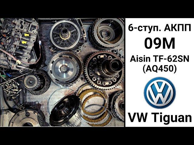 6-ступ. АКПП 09M (Aisin TF-62SN, AQ450) VW Tiguan. Конструкция и неисправности.