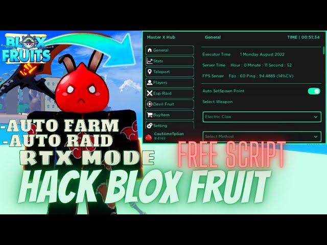 [FREE SCRIPT] HACK BLOX FRUIT TRÊN ĐIỆN THOẠI VÀ MÁY TÍNH, AUTO FARM, AUTO RAID, BOUNTY FARM 