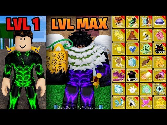 Level 1 - 2450 Buying and Awakening all PERMANENT FRUITS in Blox Fruits Roblox