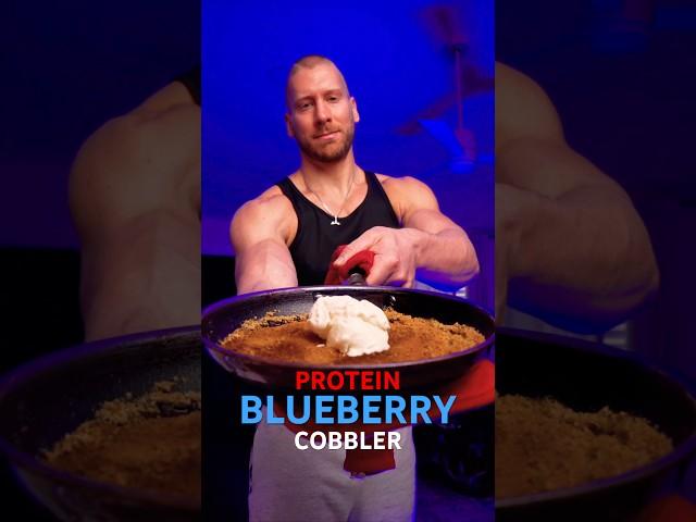 Super Easy Protein Blueberry Cobbler