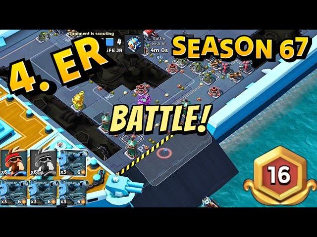 Boom Beach Warships Season 67 [ 4 ER. Tank Attacks]